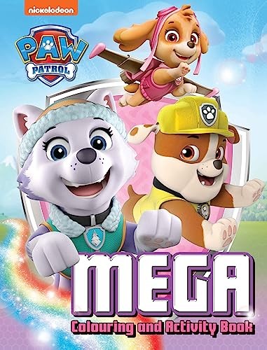 PAW PATROL PINK MEGA COLOURING BOOK
