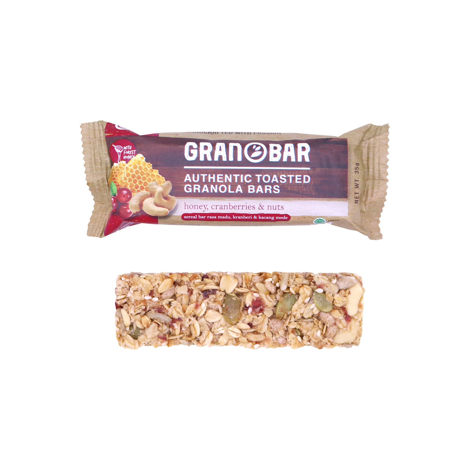 Hundred Seeds Granobar Honey Cranberry Nuts