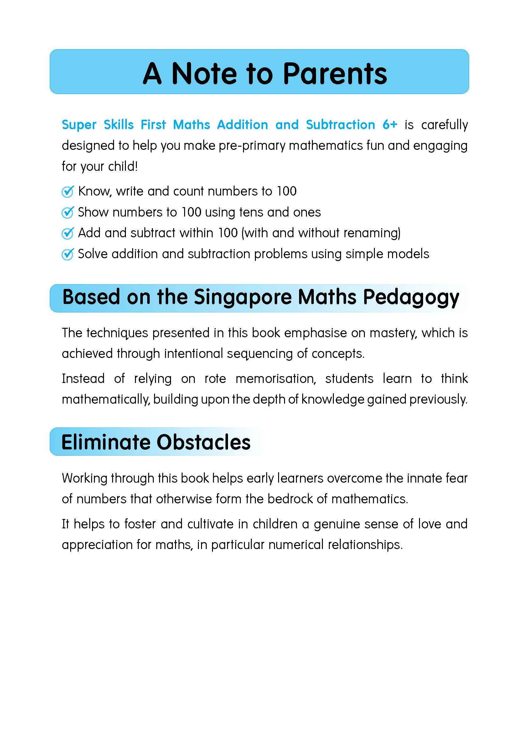 Super Skills First Maths ADDITION and SUBTRACTION (Age 6+ Years)