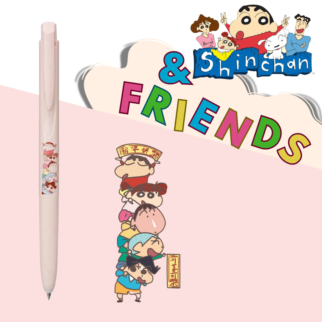 Uni Signo Gel Pen 0.5 Blu Shinchan&frien