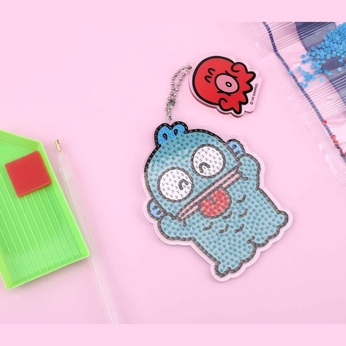 Sanrio Hangyodon DIY Diamond Painting Keyring