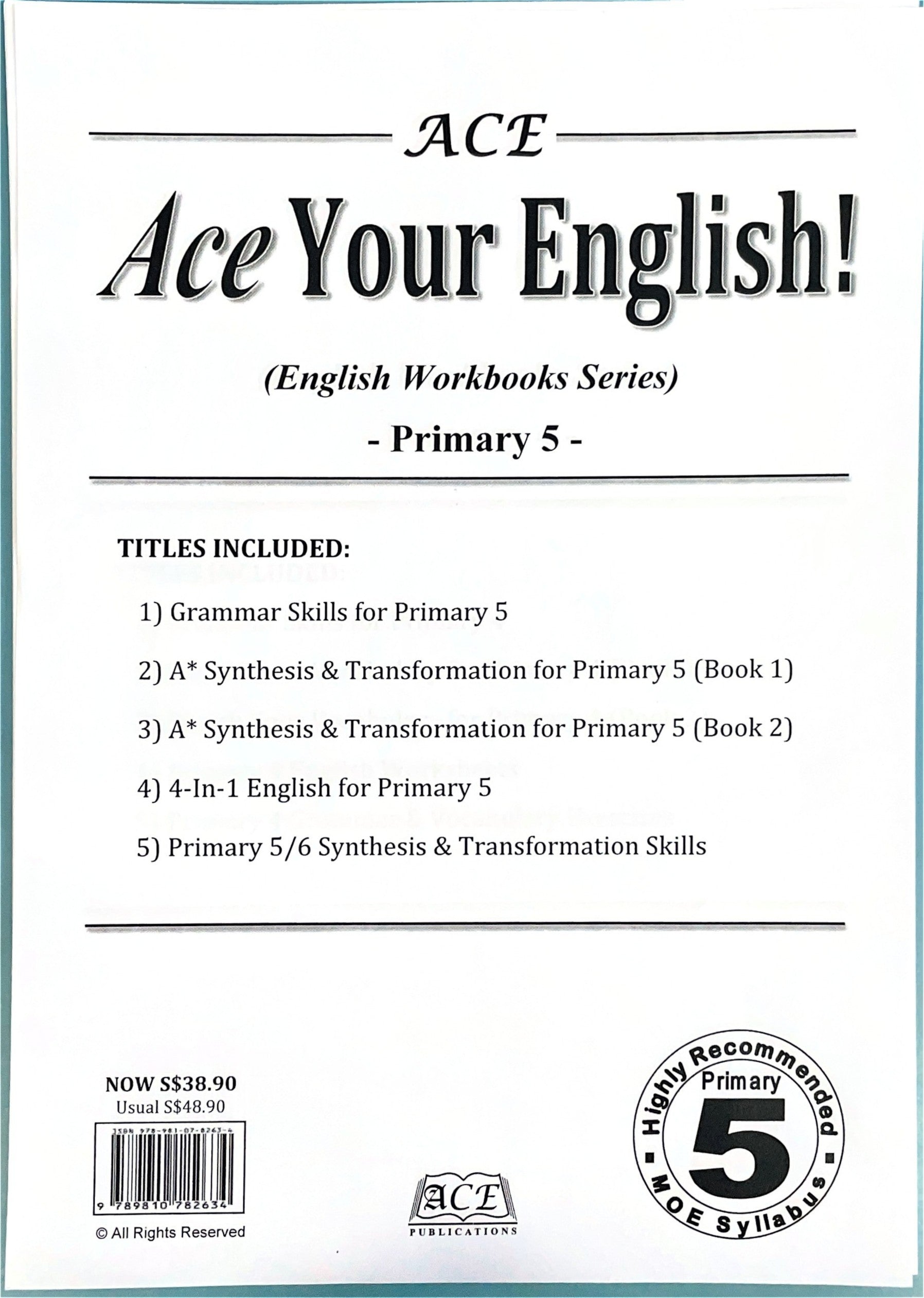 Ace Your English! (English Workbooks Series) – Primary 5
