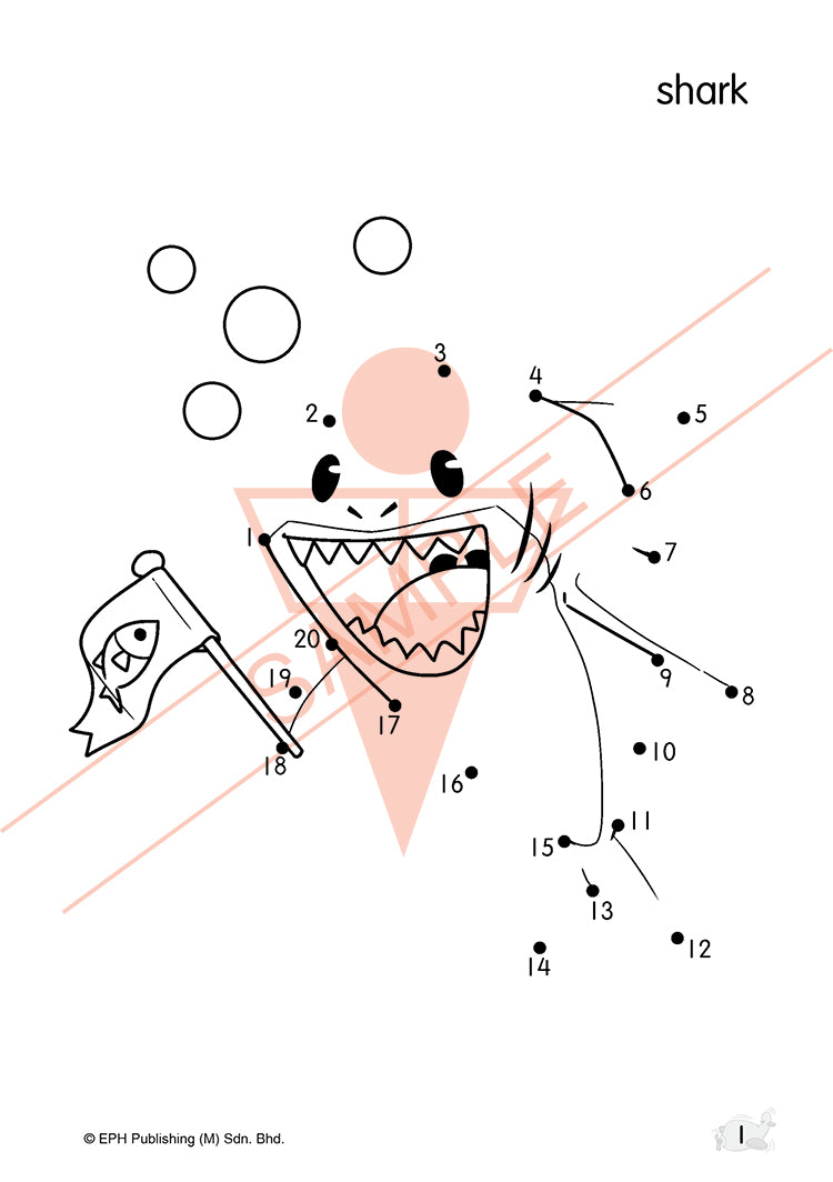 Nursery Dot-to-Dot for Preschoolers - Numbers 1-20