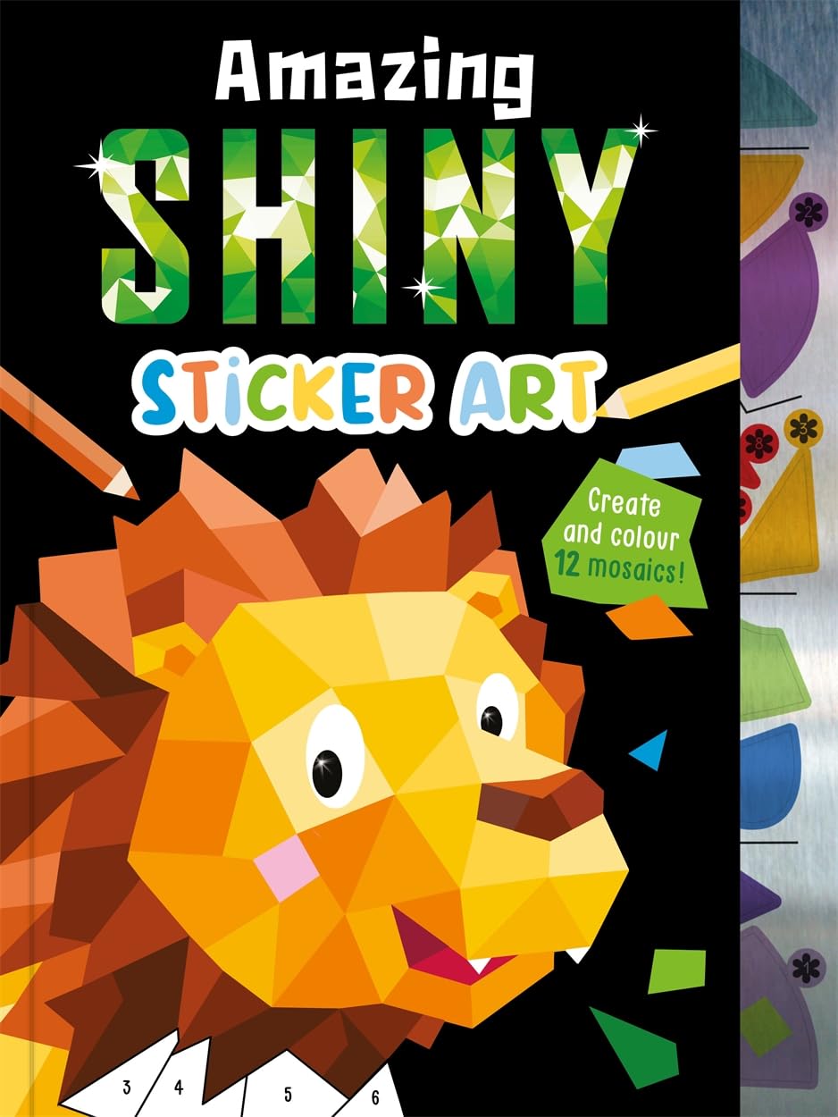 Amazing Shiny Sticker Art (Mosaic Sticker by Numbers) (Paperback)