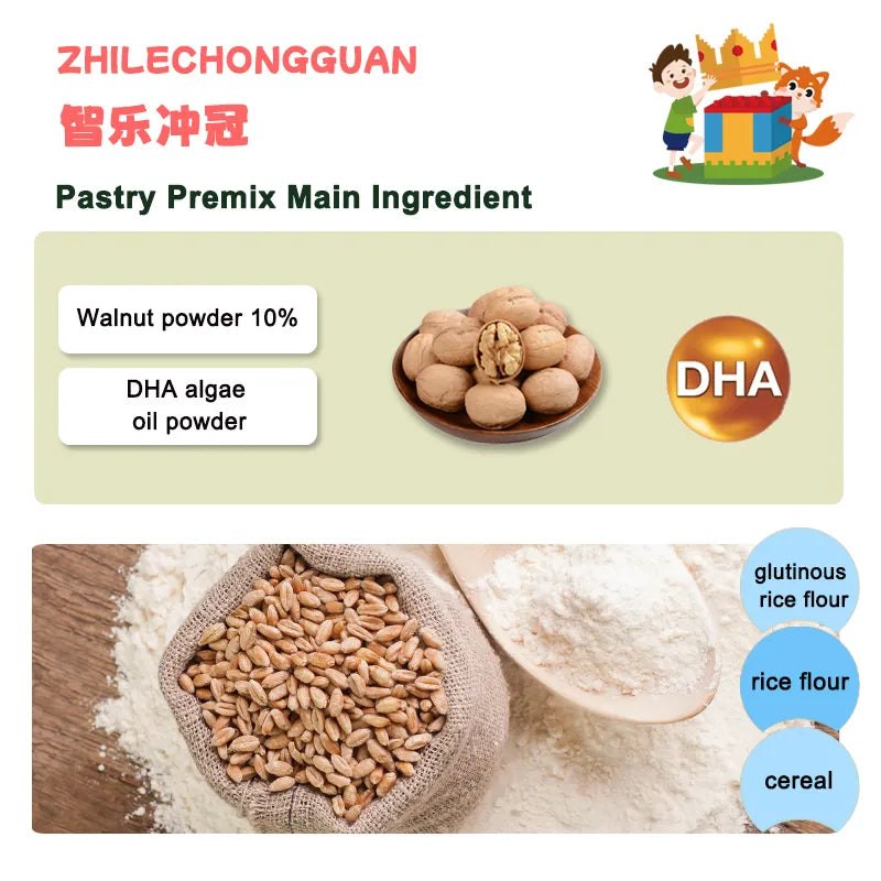 DIY Pastry Food Toys – Kids Dough & Mould Set (with DHA) 185g