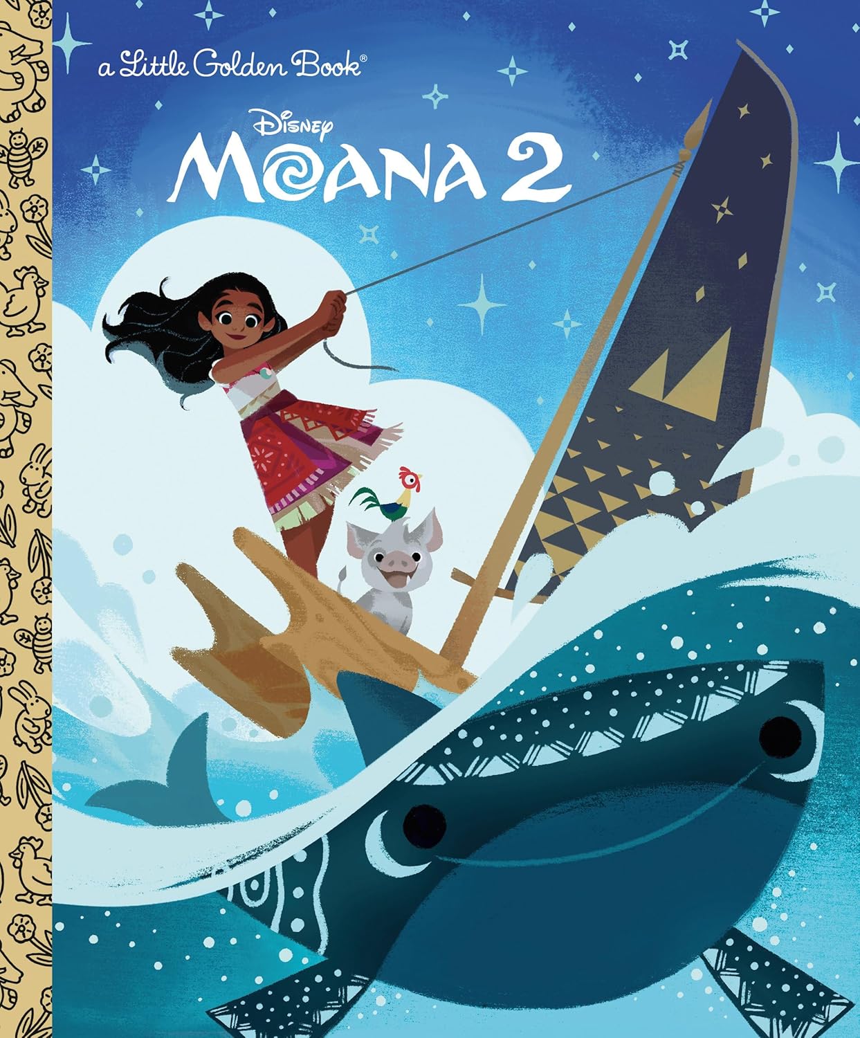 A Little Golden Book: Disney Moana 2 (Hardcover)