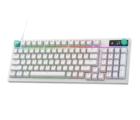Logitech G316 X 98 98% Wired Gaming Keyboard White Linear