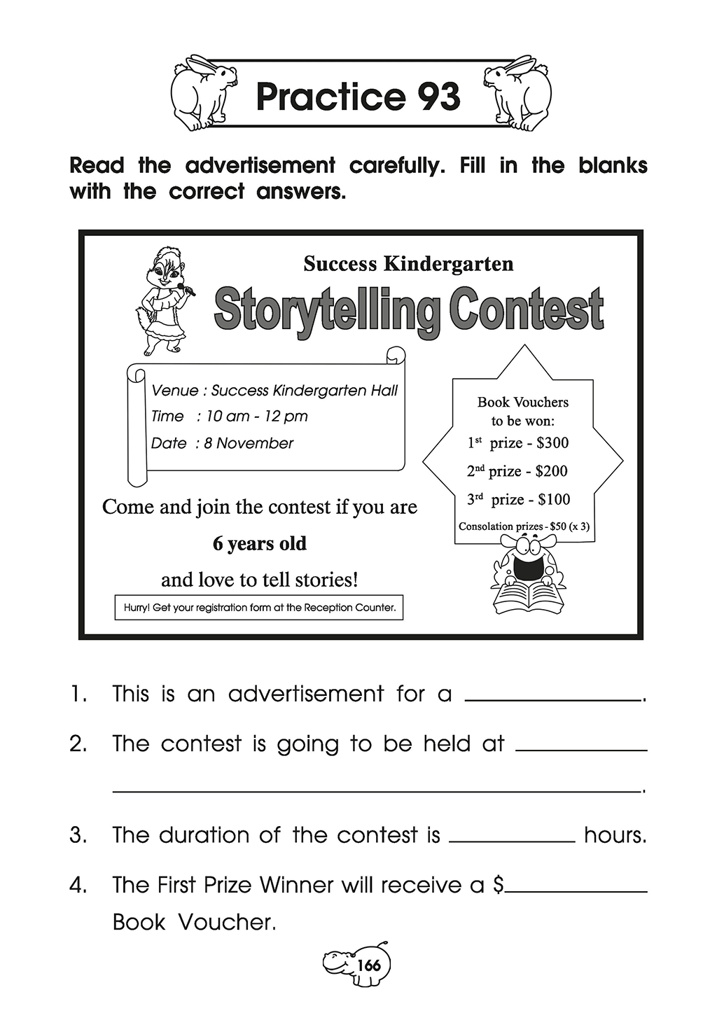 Preschool S-Challenging English-3E