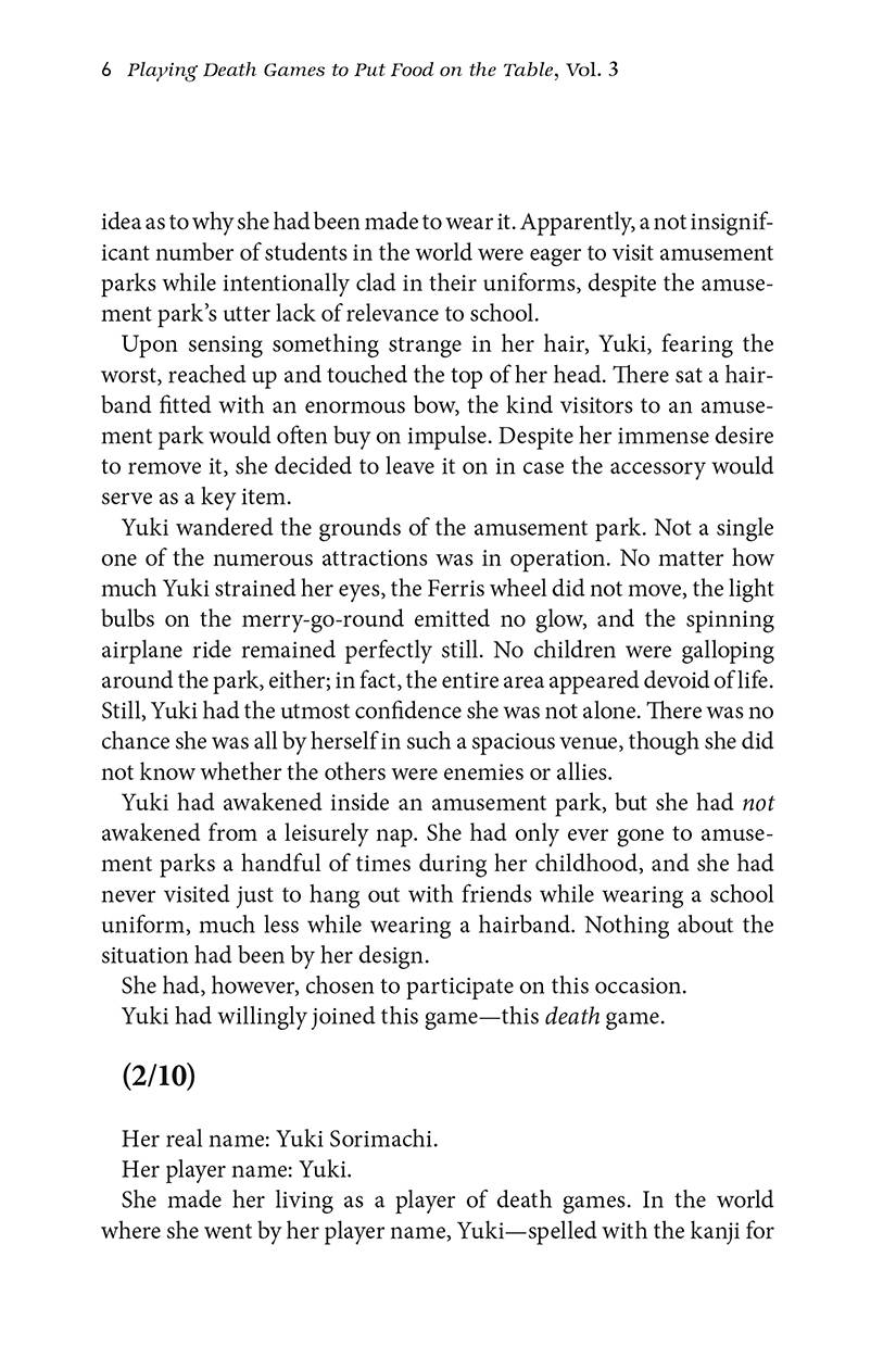 Playing Death Games Put Food On Table 3 [Novel]