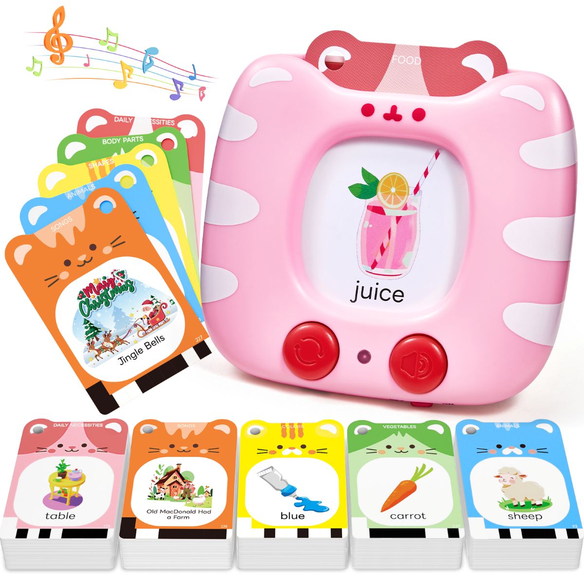 JOYCAT TALKING FLASH CARD ENGLISH PINK