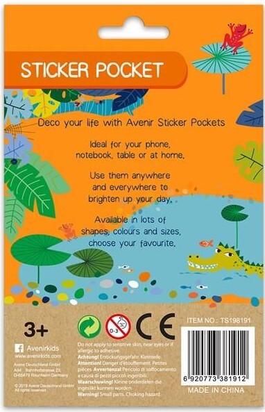 AVENIR STICKER POCKET JUNGLE