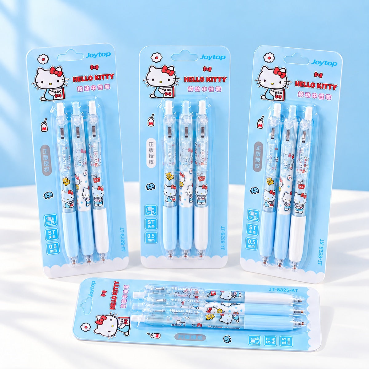  Hello Kitty Retractable Gel Pen Set 0.5mm - 3pcs Set 