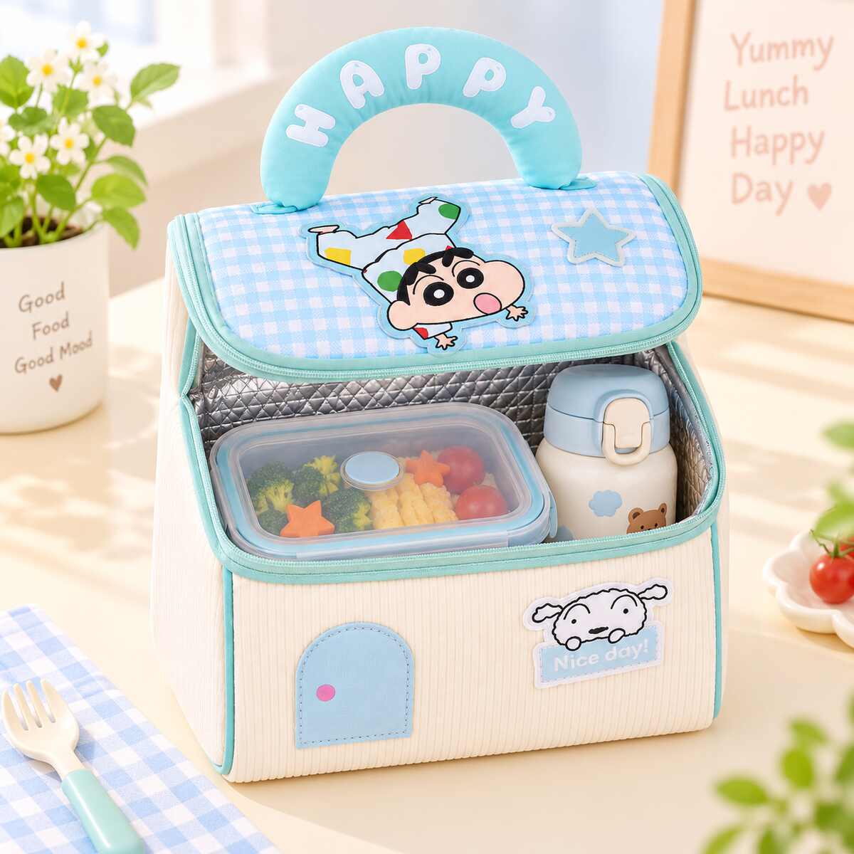  Shin Chan Happy Lunch Bag - 2 Assorted Design 