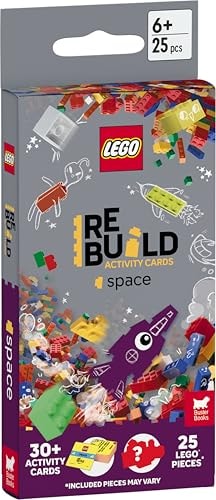Lego Books: Rebuild Activity Cards: Space (with Over 30 Activity Cards And 25 Lego Elements) (cards)