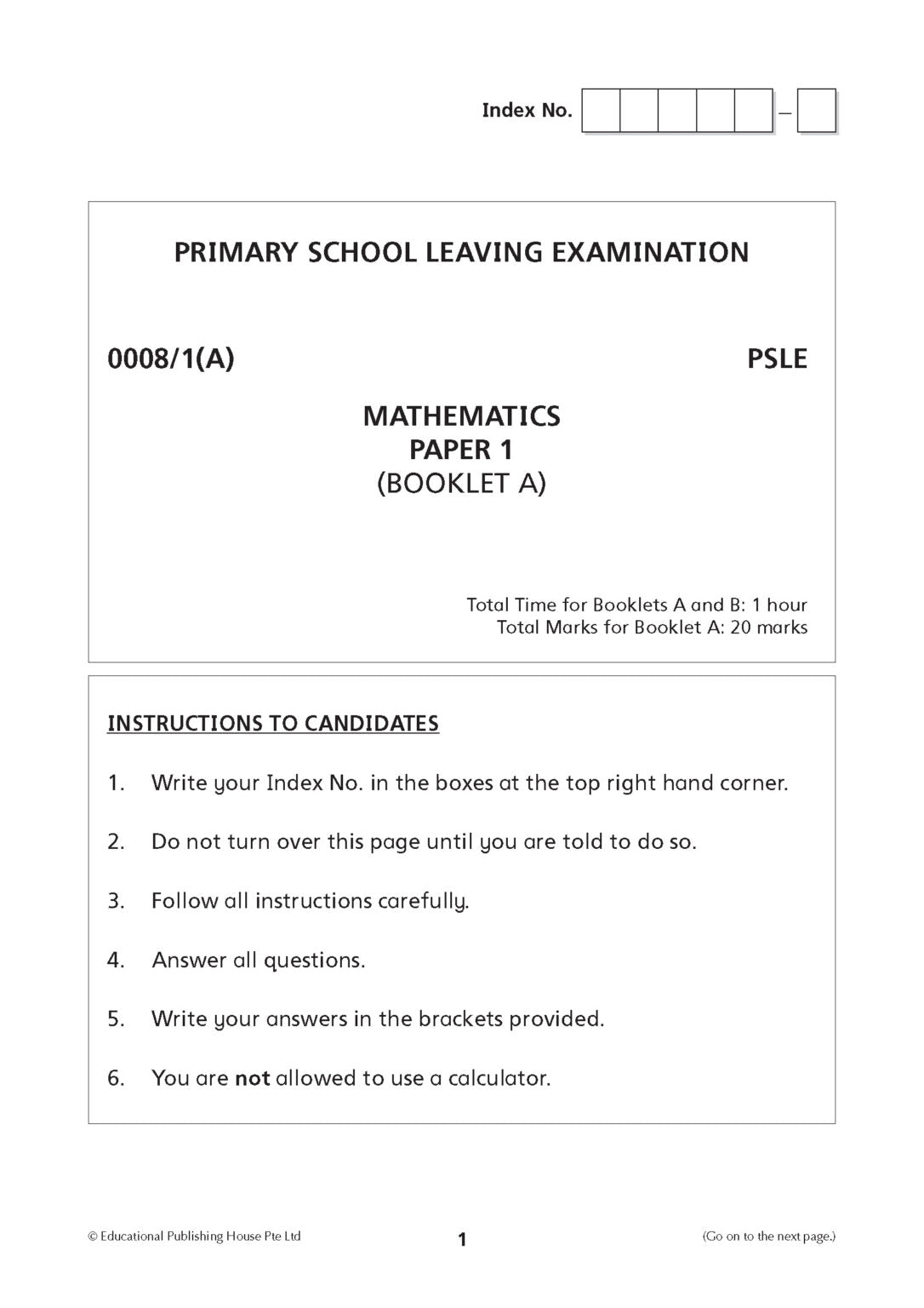 Psle Maths Drills 