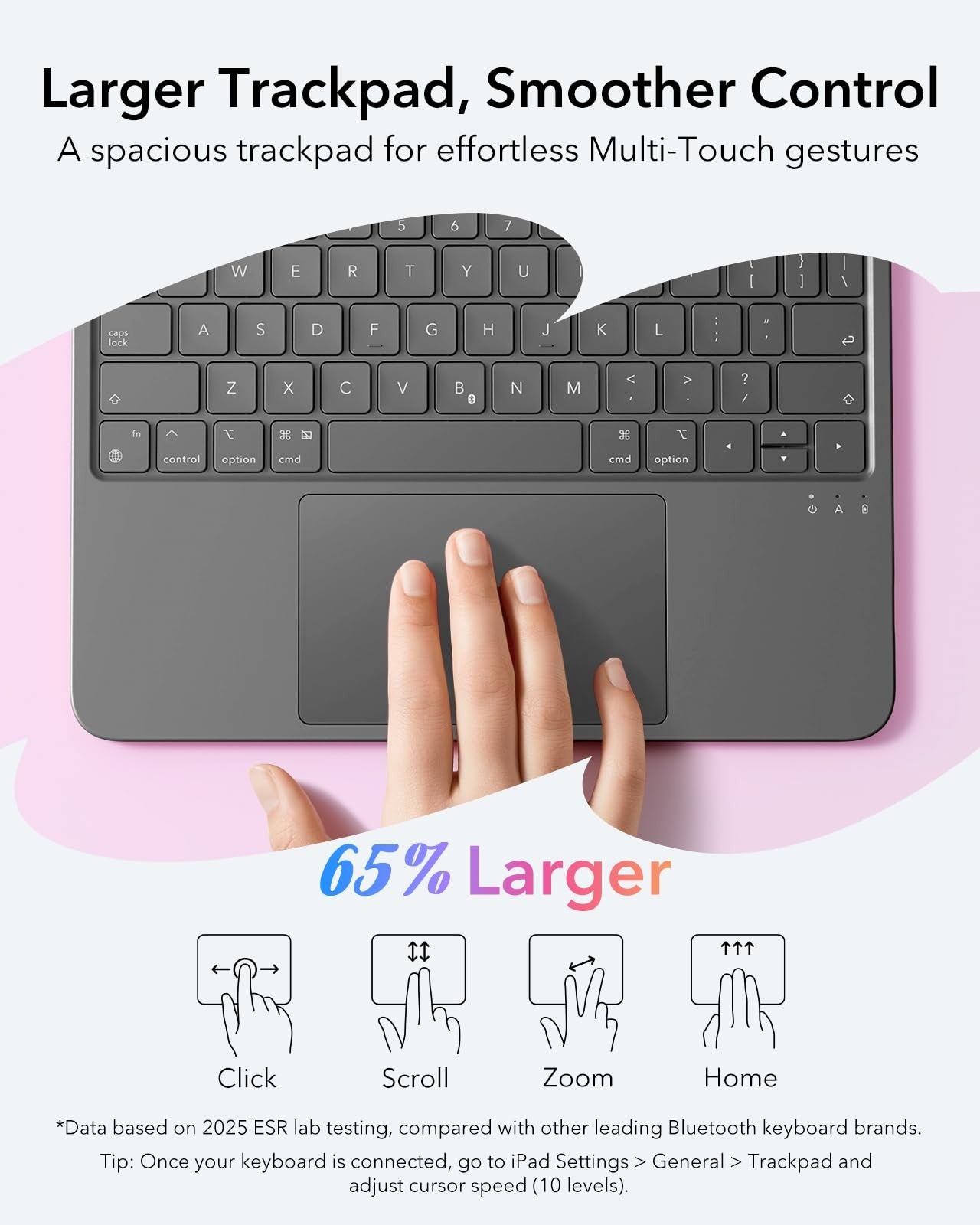 iPad Air 11" (M3/M2) & 5th/4th Gen Flex Keyboard Case