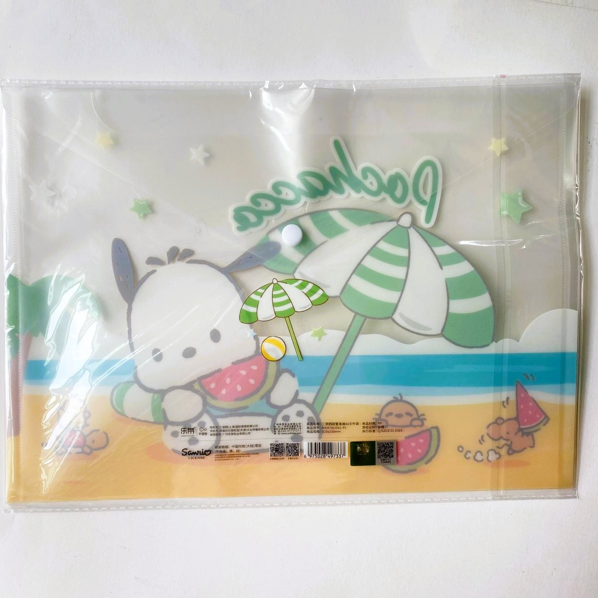 SANRIO A4 BUTTON FILE (POCHACCO) MXHTWJD01-PC