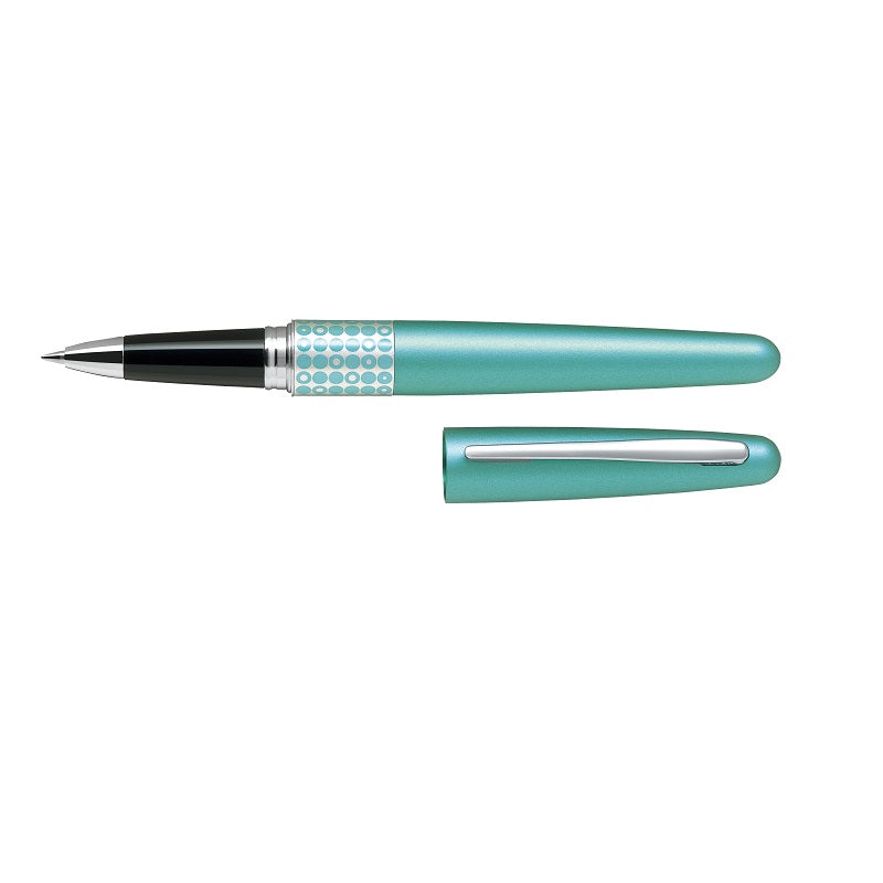 PILOT MR3 SERIES ROLLER BALL PEN, MEDIUM 0.7MM, DOTS DESIGN (BLACK INK)