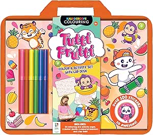 Tutti Fruitti Colouring Set With Lap Des