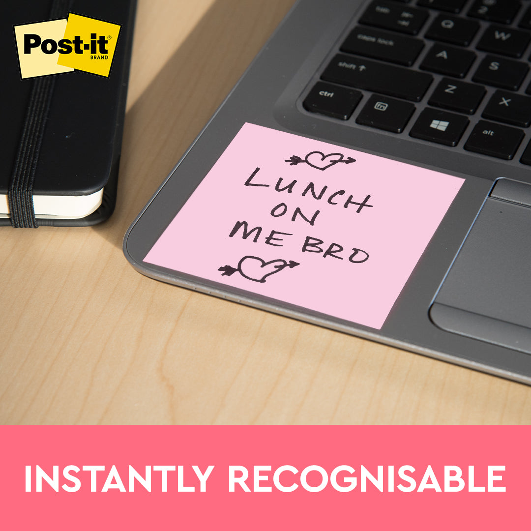 Post-it® 654-1mp Millennial Pink Notes 3x3", 100sheets