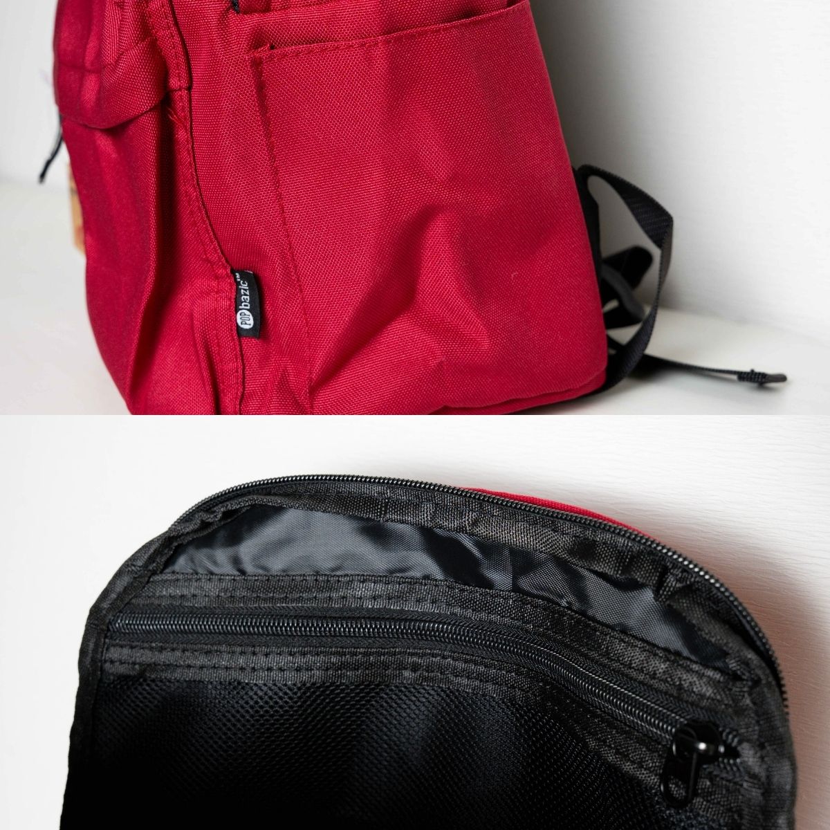 Pop Bazic Teen Backpack (Red) – 45cm