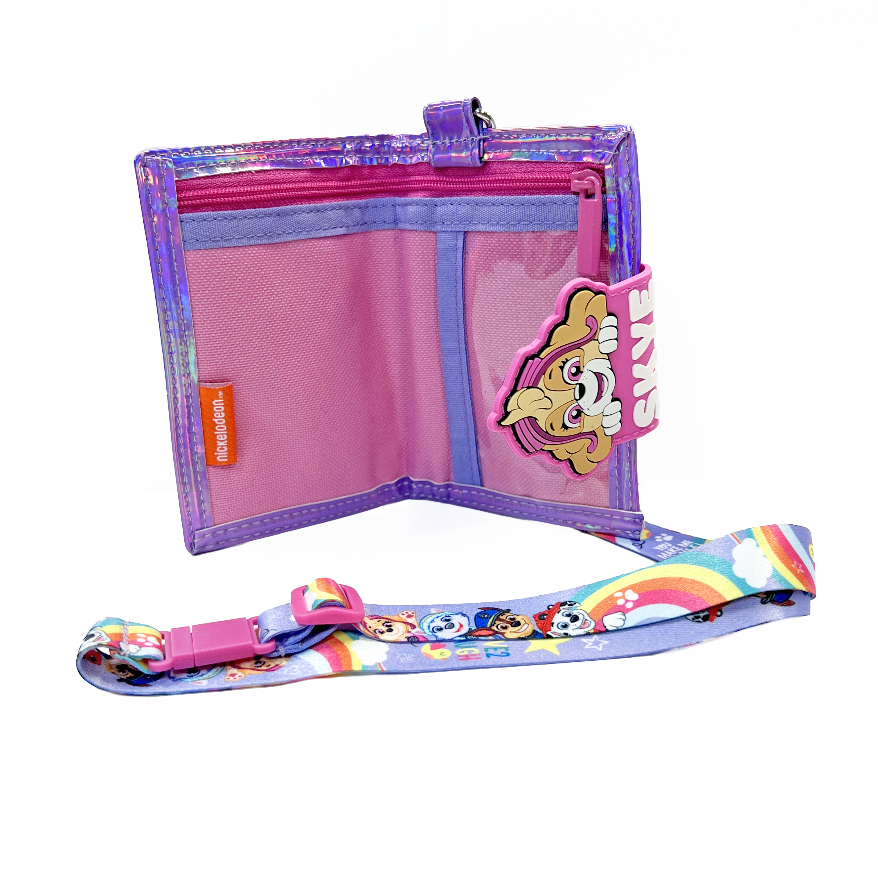 PAW PATROL TWO FOLD WALLET WITH LANYARD SKYE