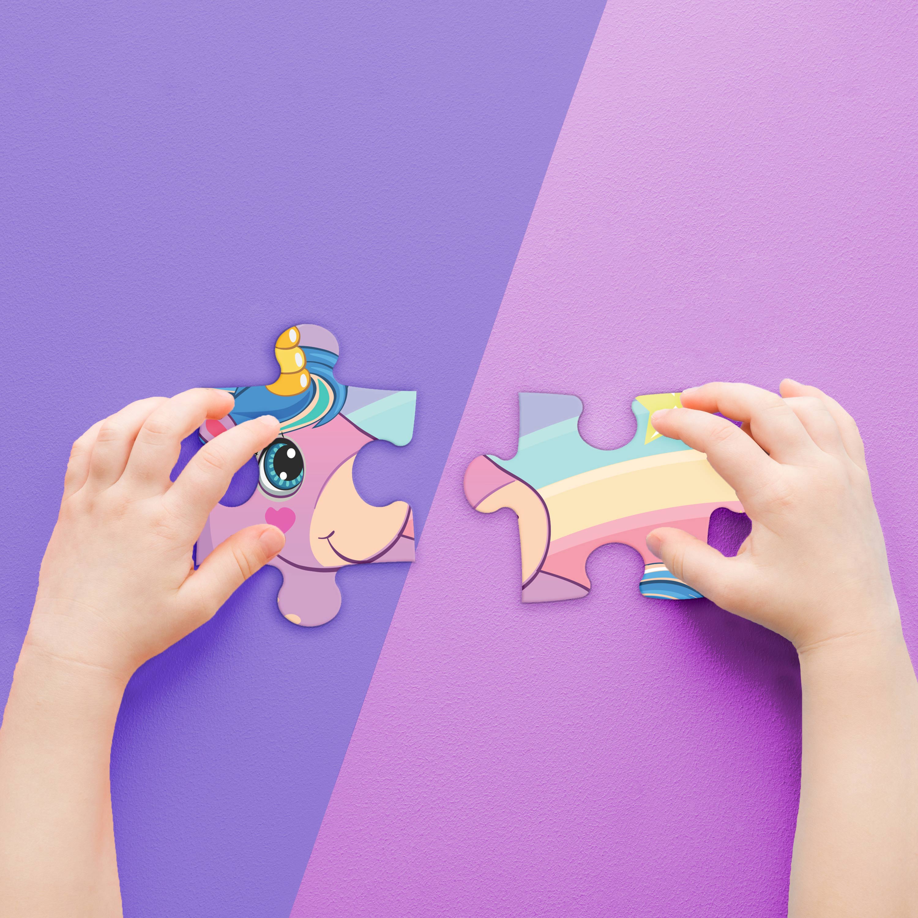JR JIGSAW CARRY N PLAY PUZZLE RAINBOW UNICORNS