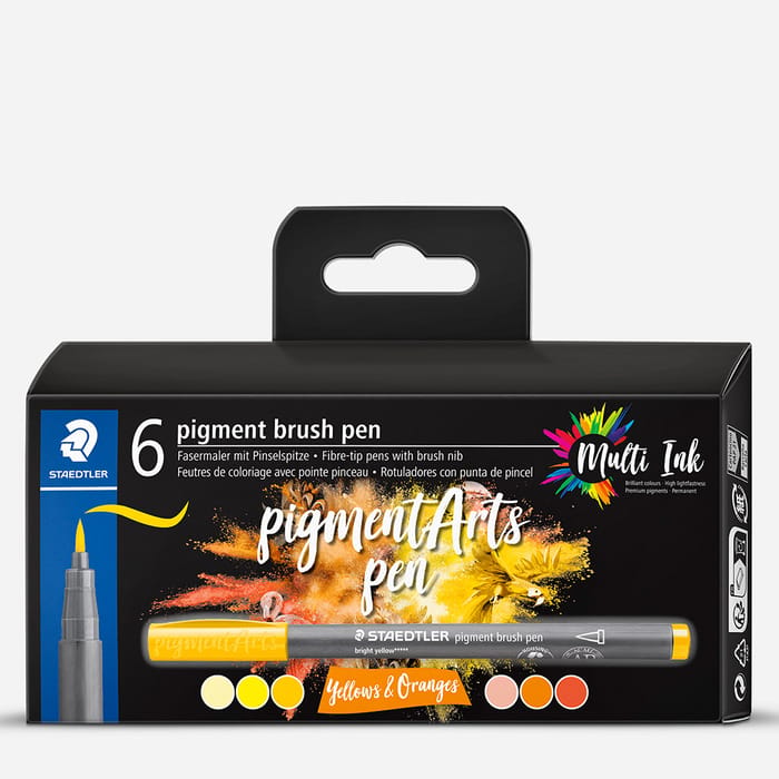 Staedtler Pigment Brush Pen 6's 371 C6-5