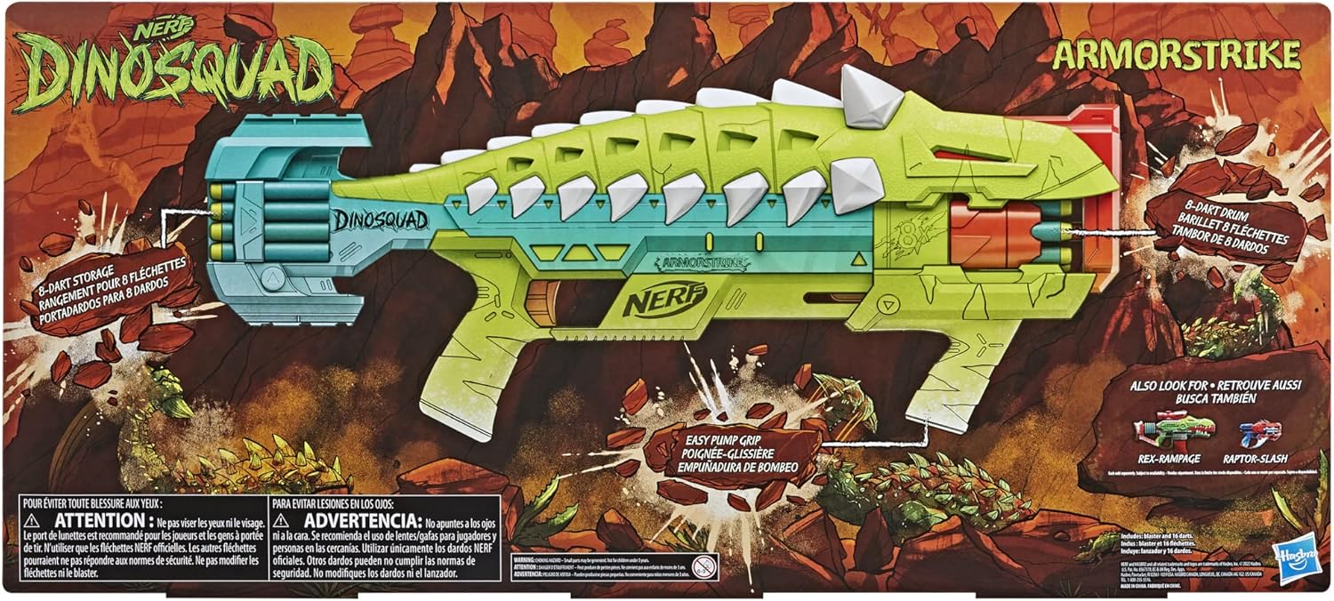 HASBRO NERF DINOSQUAD ARMORSTRIKE DART BLASTER