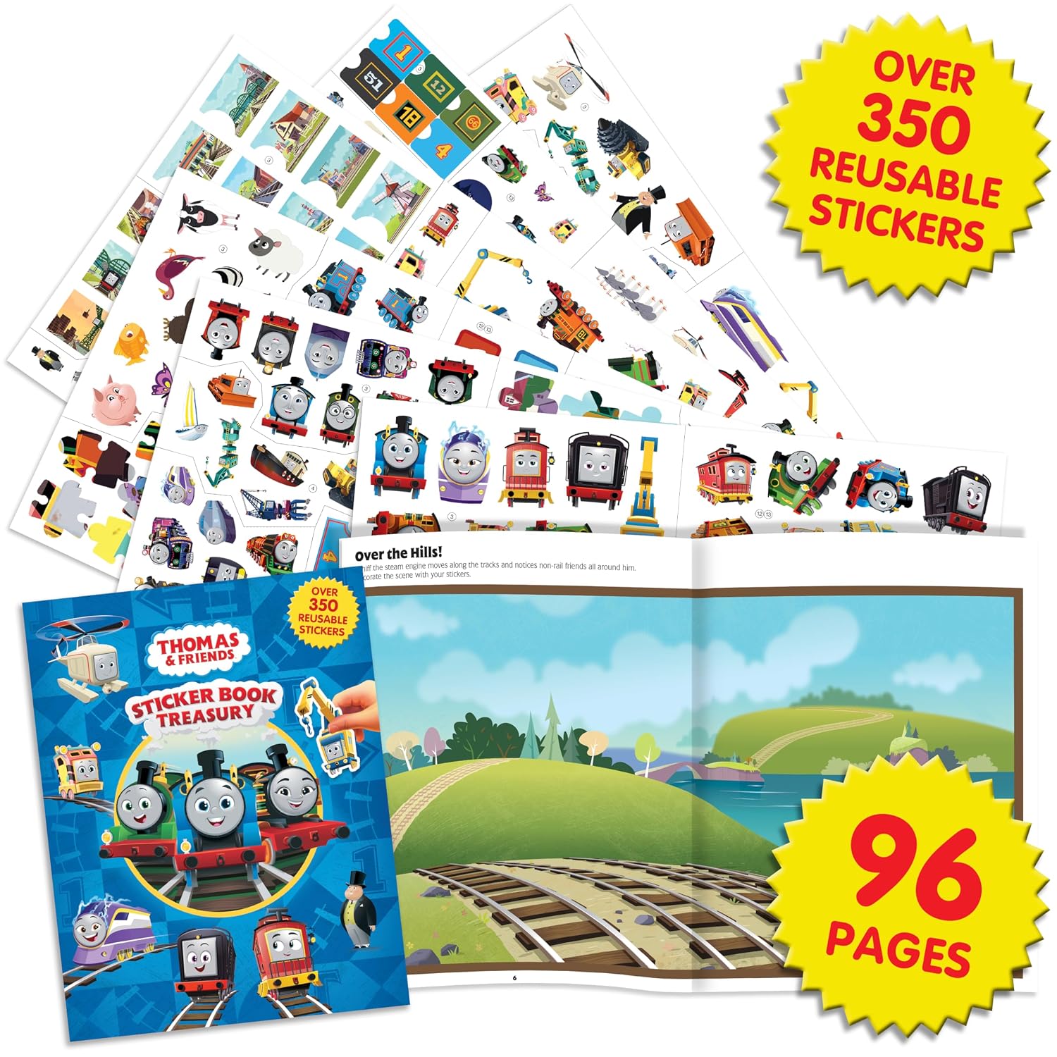 Mattel Thomas Sticker Book Treasury (Board Book)