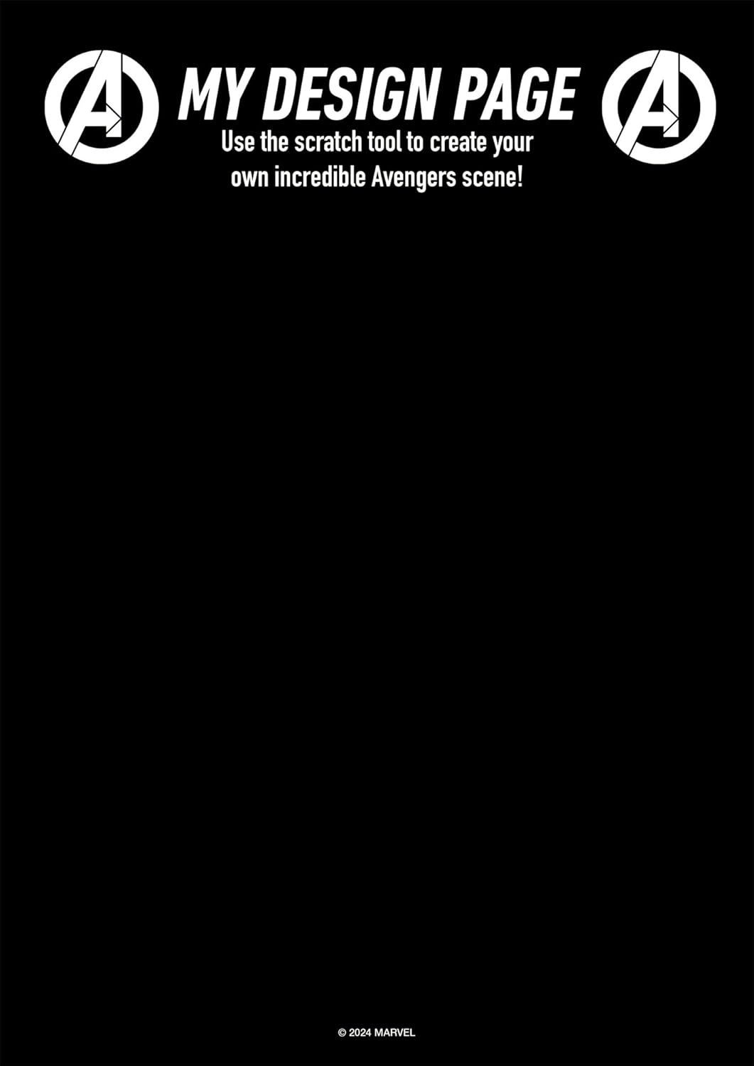 Marvel Avengers Scratch Art Large (Paperback)