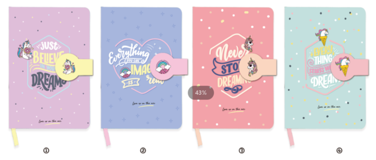 B6 HARD COVER NOTEBOOK WITH MAGNET 13704