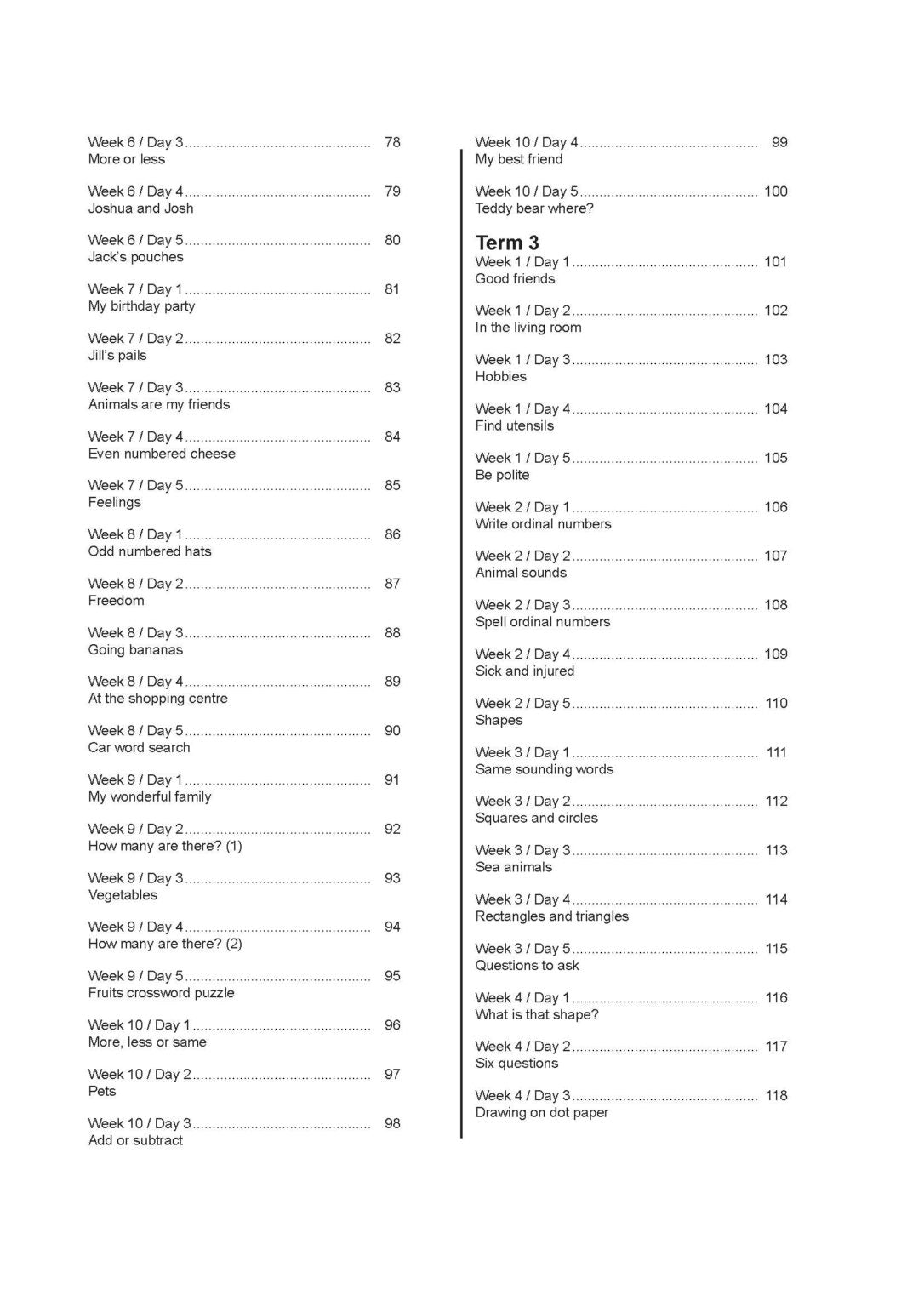 K2 Junior Daily Dose Of English And Mathematics