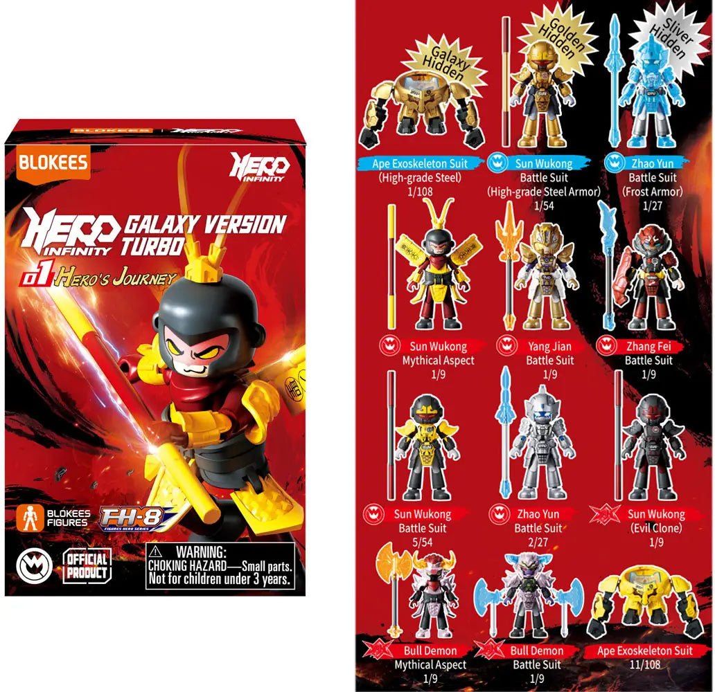 BLOKEES BLINDBOX HERO INFINITY GALAXY VERSION TURBO 01 HEROS JOURNEY