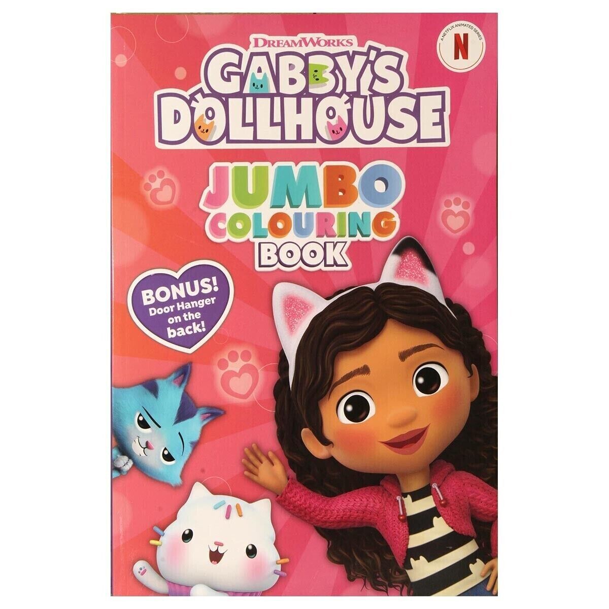 GABBY'S DOLLHOUSE JUMBO COLOURING BOOK