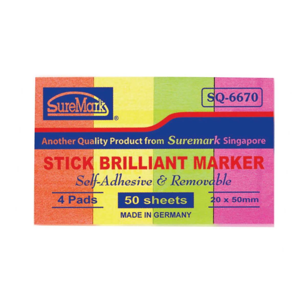 Stick Note Pad (brilliant) 20x50mm – Popular Book Company Pte Ltd