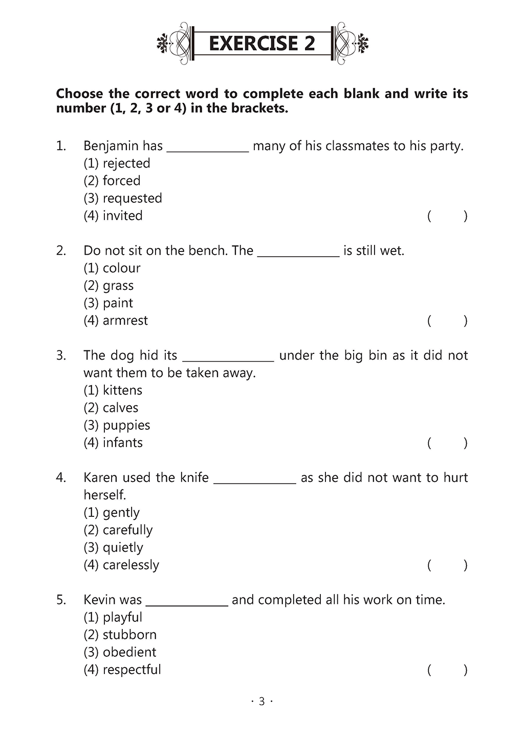 Primary 1 Excel In Vocabulary