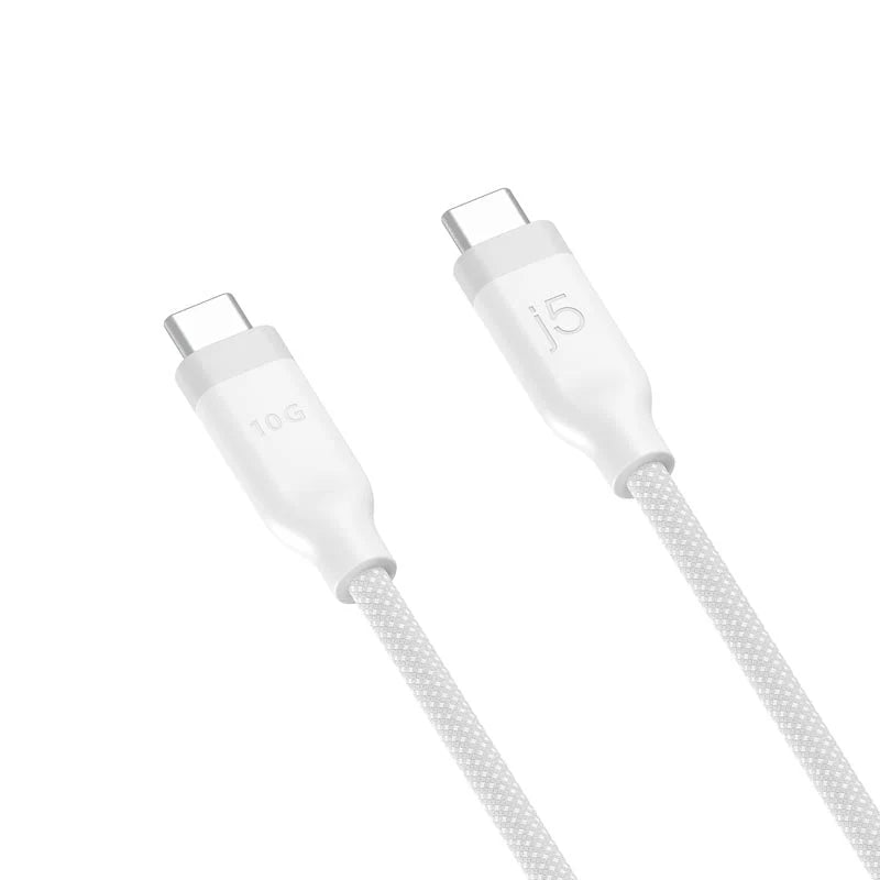 J5Create JUCX19L12W USB-C 60W Fast Charging Cable 1.2M - White