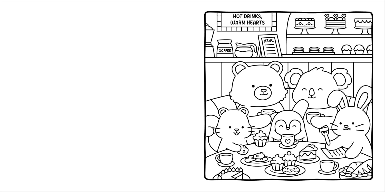 Snuggly Friends: A Cozy & Comfy Colouring Book (Paperback)