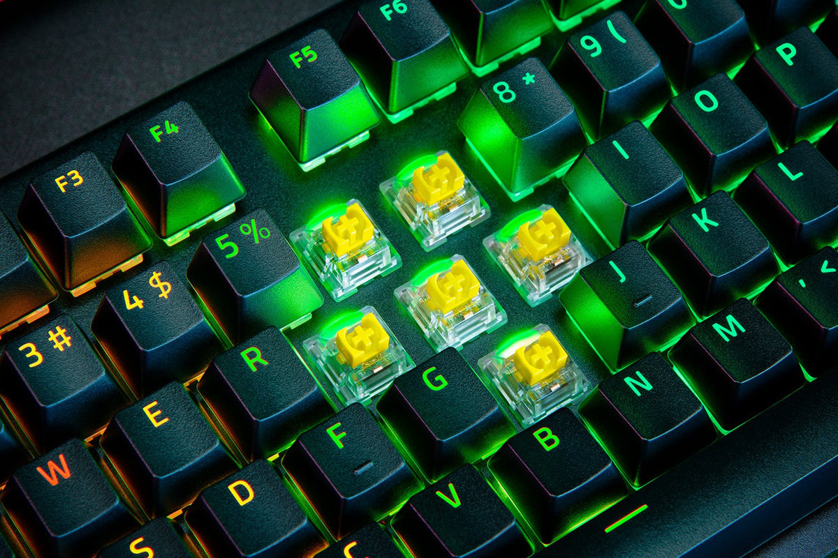Razer BlackWidow V4 Pro Mechanical Gaming Keyboard (Yellow Switch)