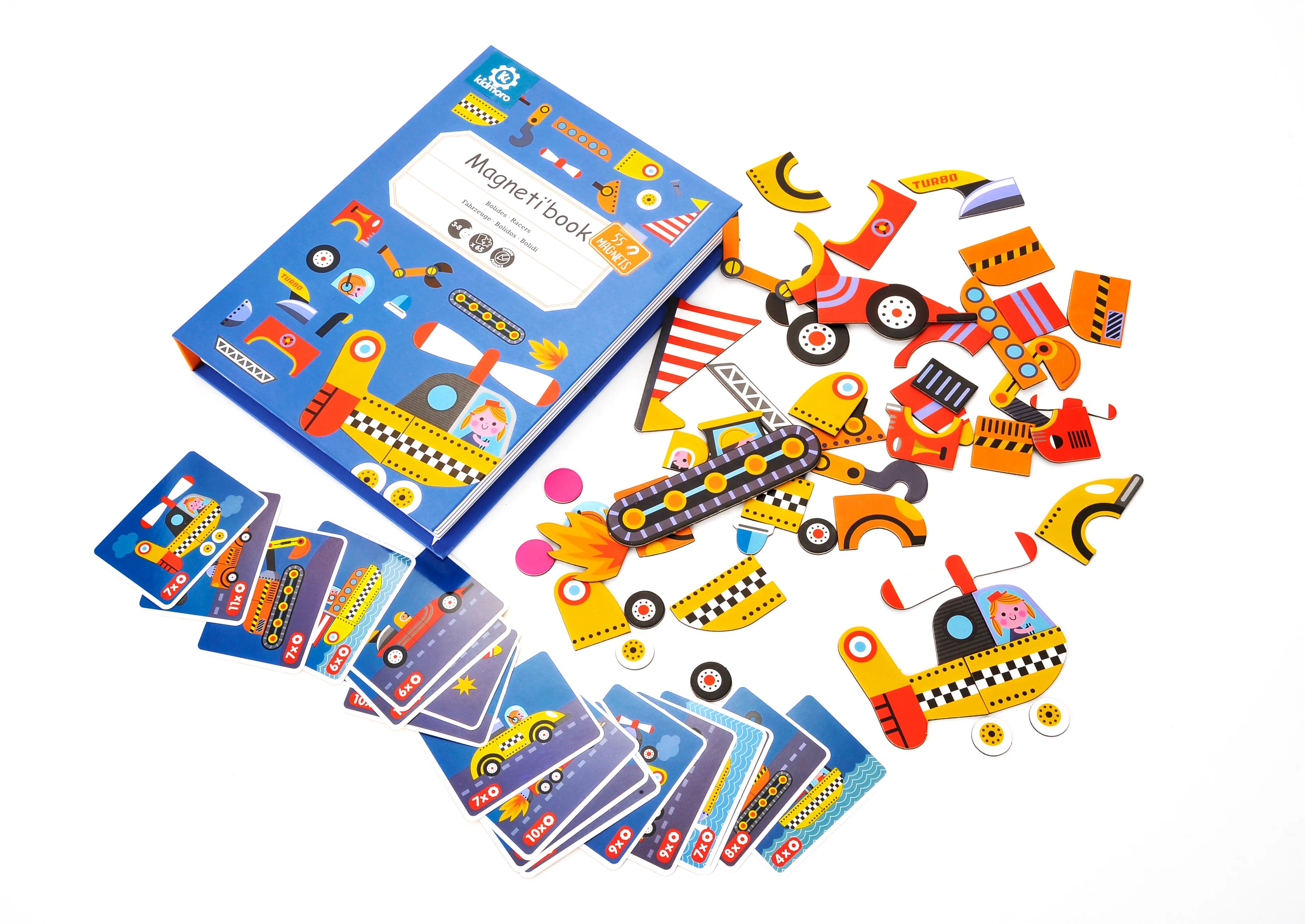 KIDMORO MAGNETIC PUZZLE VEHICLES