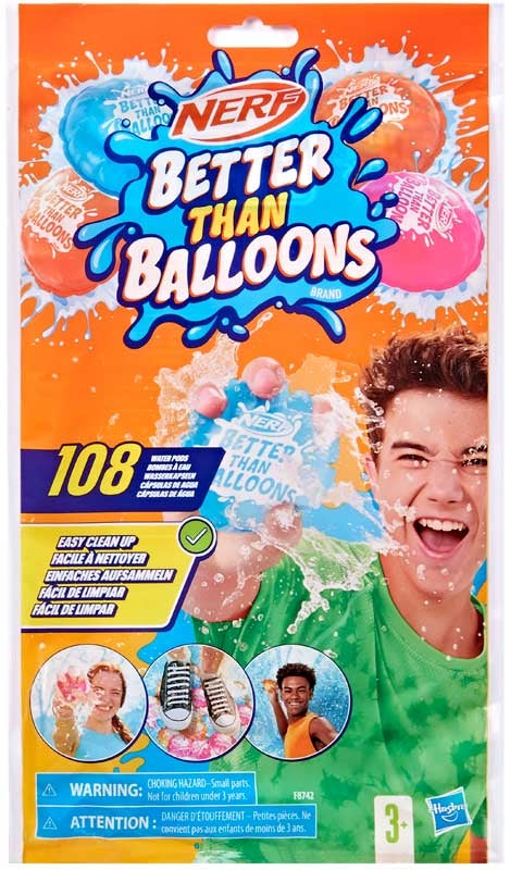 HASBRO NERF BETTER THAN BALLOONS WATER TOYS 108 PODS