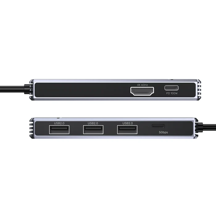 Unitek H1341AGY01 Omni H6+ 6-in-1 USB-C Hub with PD 100W