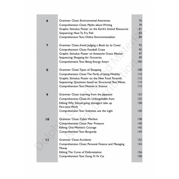 Secondary 1 English Language Comprehension