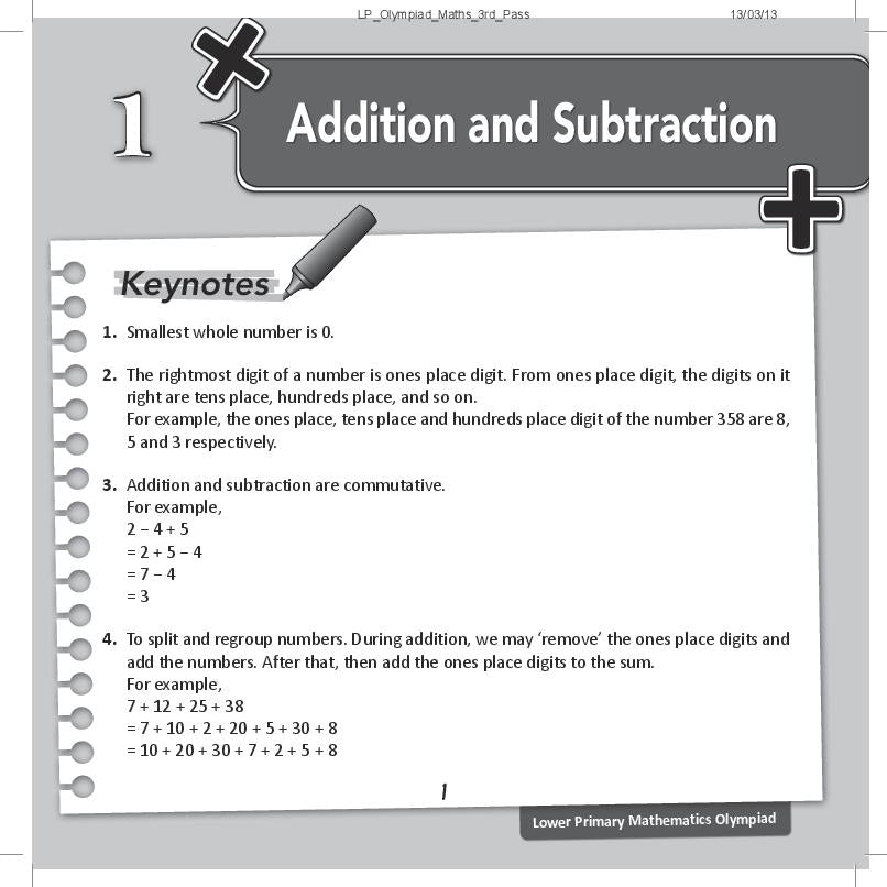 Primary 1 & 2 Maths Olympiad Training ( Elementary )