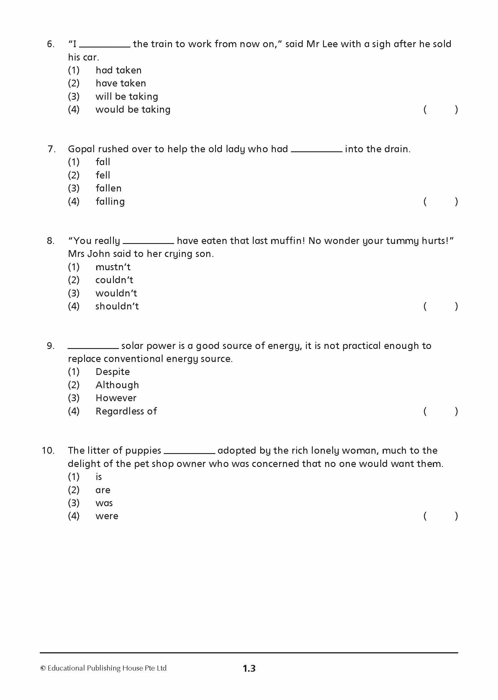 Primary 6 English Mid-Year Review Papers
