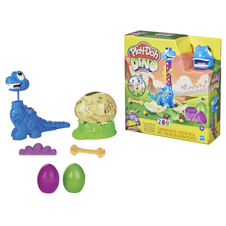 HASBRO PLAYDOH DINO CREW GROWIN TALL BRONTO PLAYSET