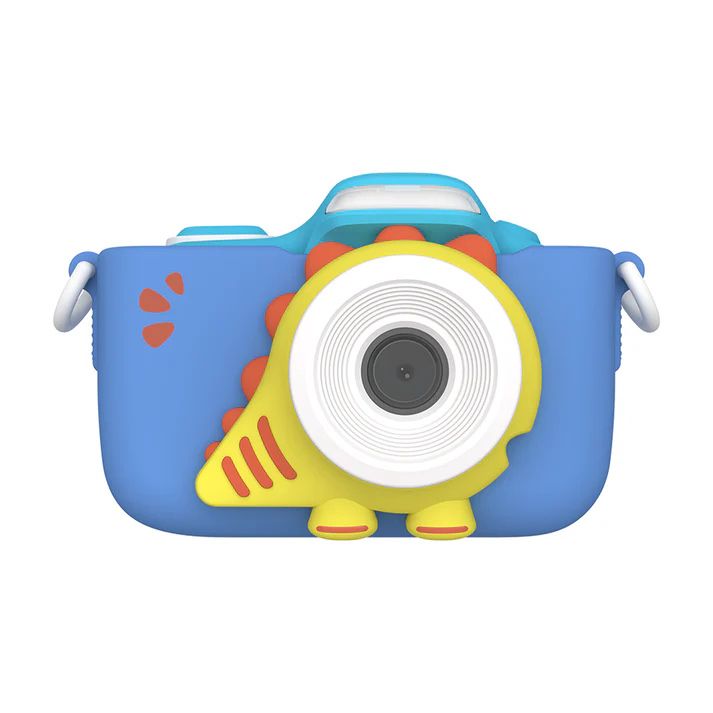 myFirst Camera 3 - Dual Lens Mini Camera for Boys and Girls Free Shockproof Case and Neck Lanyard - Blue