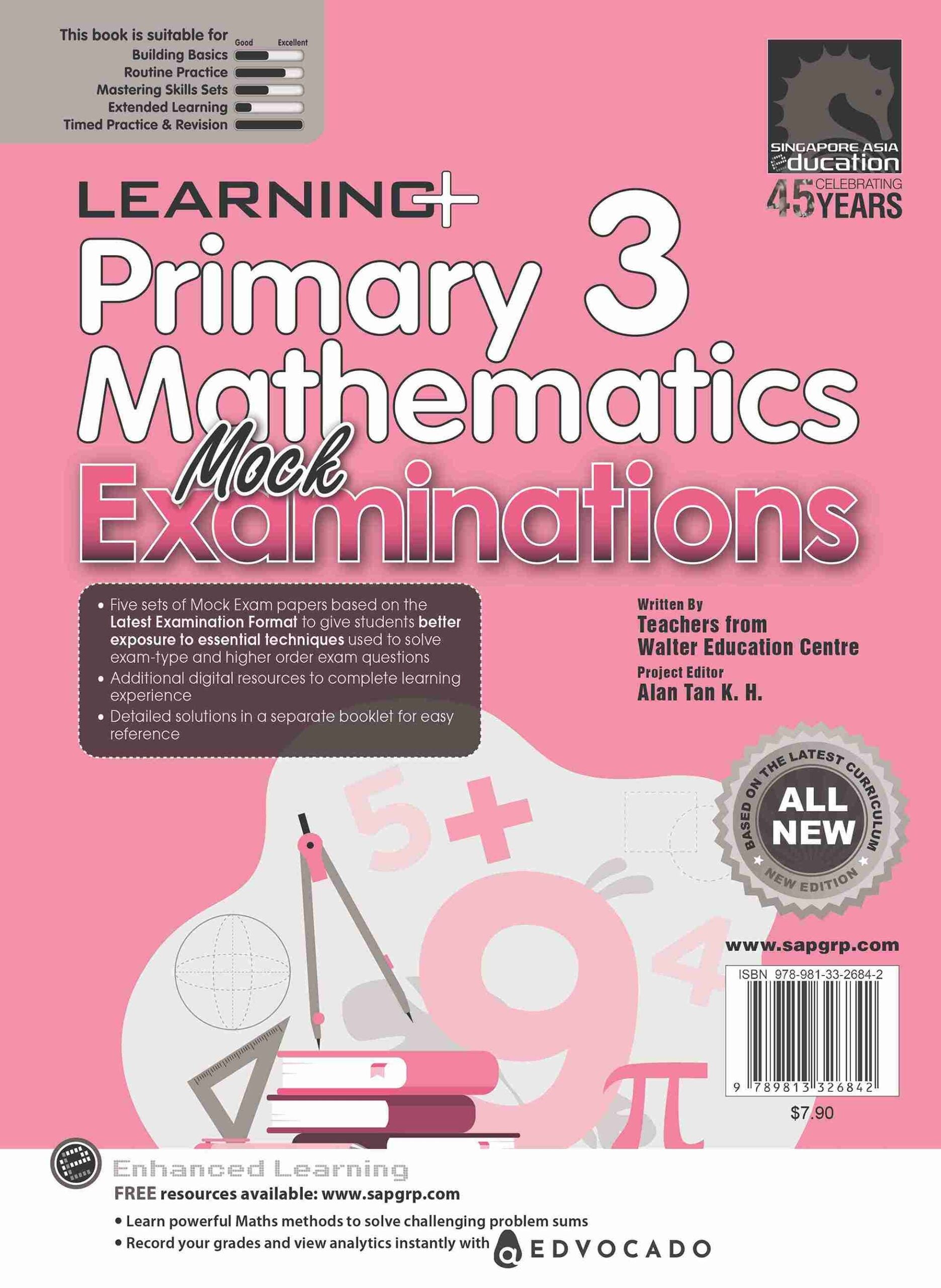 Primary 3 LEARNING+ Mathematics Mock Examinations-3rd Edition