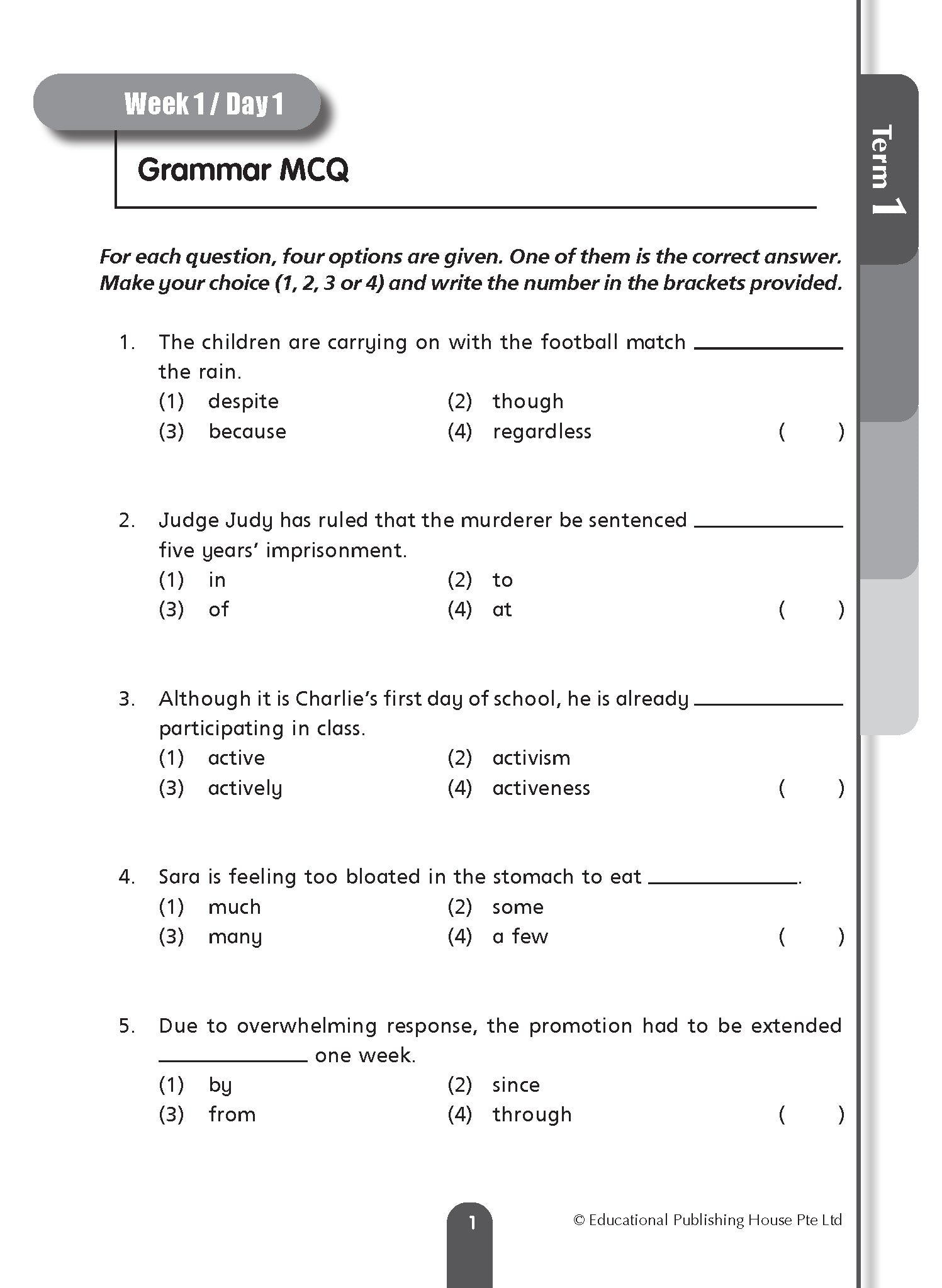 Primary 5 Daily Dose Of English-3rd Edition